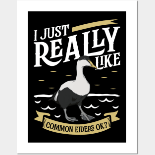 I just really like Common Eiders Posters and Art